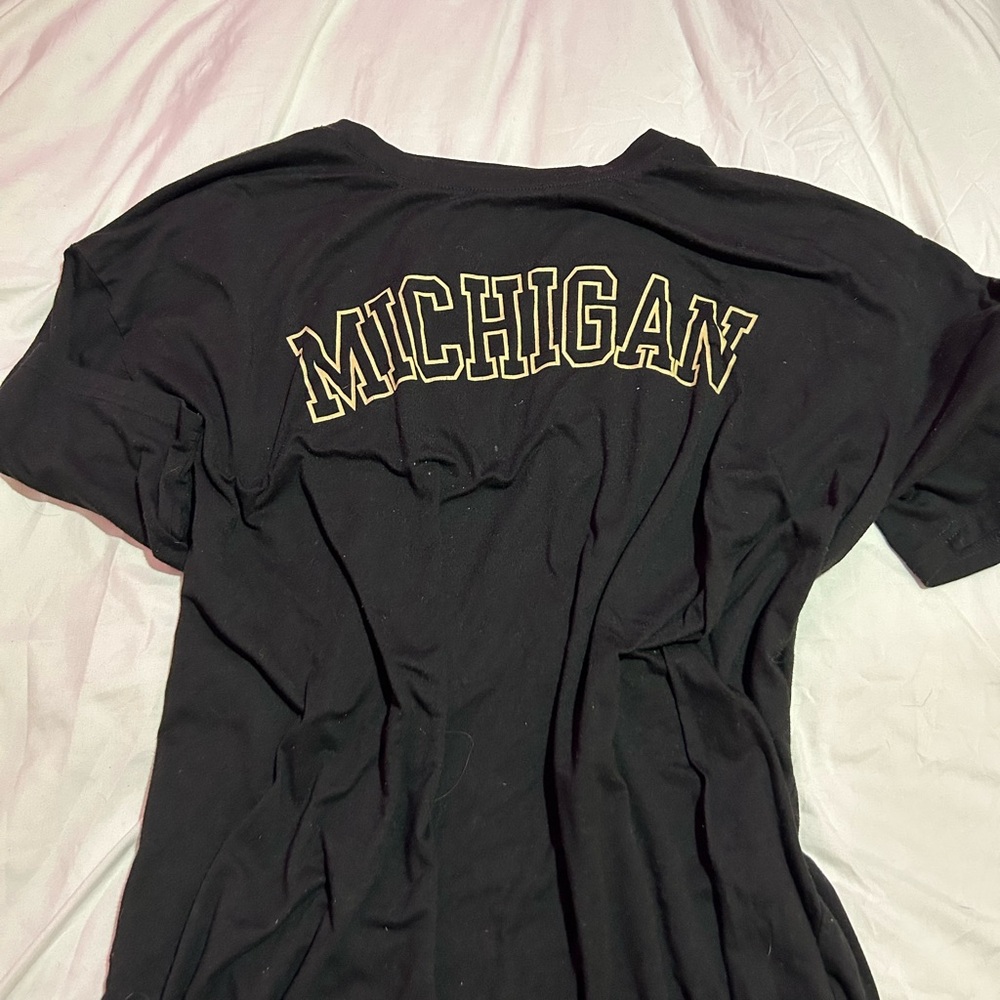 ROMWE Black Michigan T-Shirt